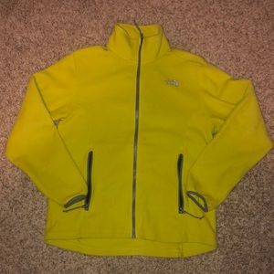 men’s medium lime green North Face Jacket.